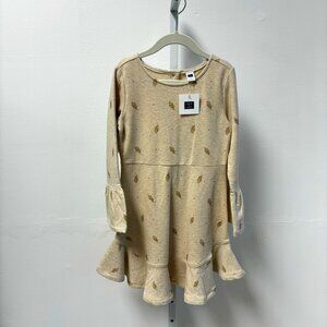 NWT 🪶Janie and Jack 🪶Beige Feather Dress